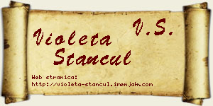 Violeta Stančul vizit kartica